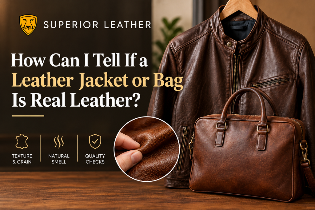 How Can I Tell If a Leather Jacket or Bag Is Real Leather