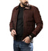 Aviator Bomber Brown Leather Jacket