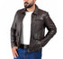 Men Collegan Waxed Brown Real Leather Jacket Style - 905