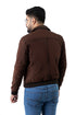 Aviator Bomber Brown Leather Jacket