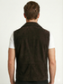 Men Chris French Lapel Real Suede Leather Vest Style - 629