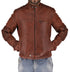 Men A-Fly Cafe Racer Brown Real Leather Jacket Style - 310