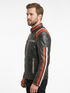 Men AFN Biker Vintage Cafe Racer Distressed Black Leather Jacket Style - 434