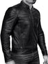 Men Cafe Racer Biker Real Leather Jacket Style - 298