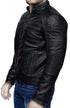 Men Cafe Racer Biker Real Leather Jacket Style - 298