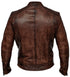 Men Cafe Racer Biker Real Leather Jacket Style - 298