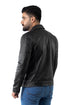 Men Betler Distress Black Real Leather Jacket Style - 852