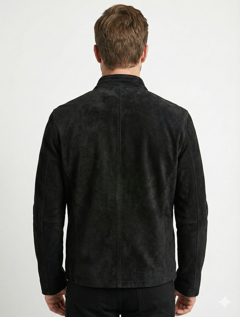 Men JB Suede Biker Leather Jacket Style - 95