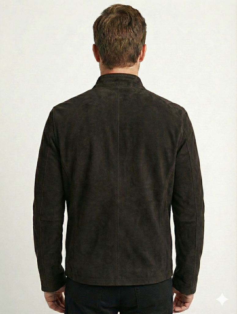 Men JB Suede Biker Leather Jacket Style - 95