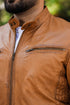 Men Brent Biker Real Leather Jacket Style - 873