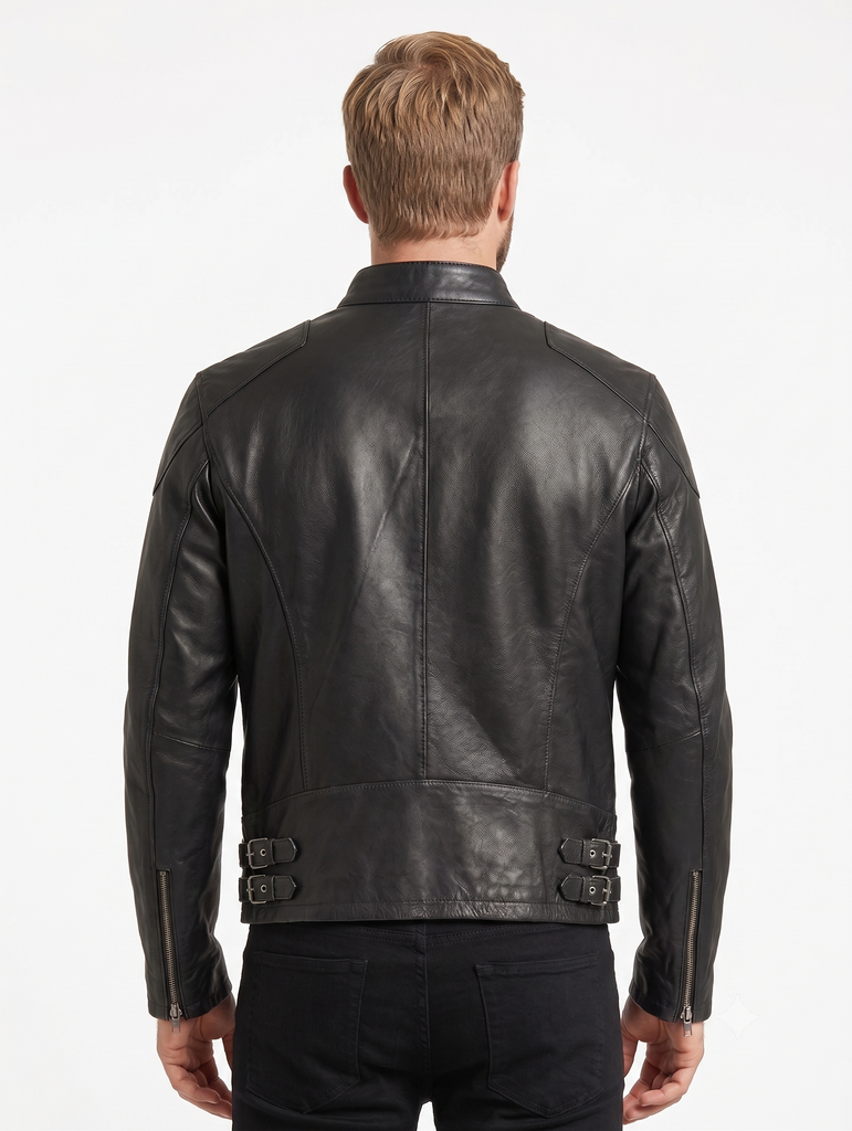 Men Captain America Civil War Black Leather Jacket Style - 39