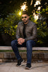 Men Collegan Black Cracker Real Leather Jacket Style - 905