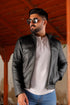Men Contraband Distress Brown Real Leather Jacket Style - 45