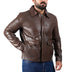 Men Raiders of The Lost Indiana Jacket Vintage Brown Distressed Leather Harrison Jacket Style - 998