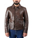 Men Raiders of The Lost Indiana Jacket Vintage Brown Distressed Leather Harrison Jacket Style - 998