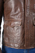Men Raiders of The Lost Indiana Jacket Vintage Brown Distressed Leather Harrison Jacket Style - 998