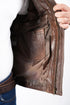 Men Raiders of The Lost Indiana Jacket Vintage Brown Distressed Leather Harrison Jacket Style - 998