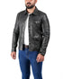 Men YRTC Biker Cafe Racer Leather Jacket Style - 957