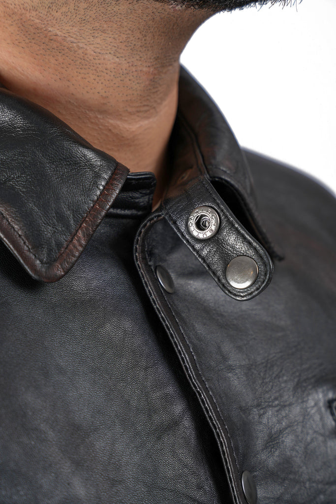 Men YRTC Biker Cafe Racer Leather Jacket Style - 957