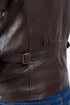 Men Collegan Waxed Brown Real Leather Jacket Style - 905