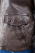 Men Collegan Waxed Brown Real Leather Jacket Style - 905