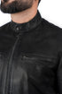 Men FNR Distress Black Biker Real Leather Jacket Style - 705