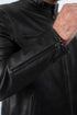 Men FNR Distress Black Biker Real Leather Jacket Style - 705
