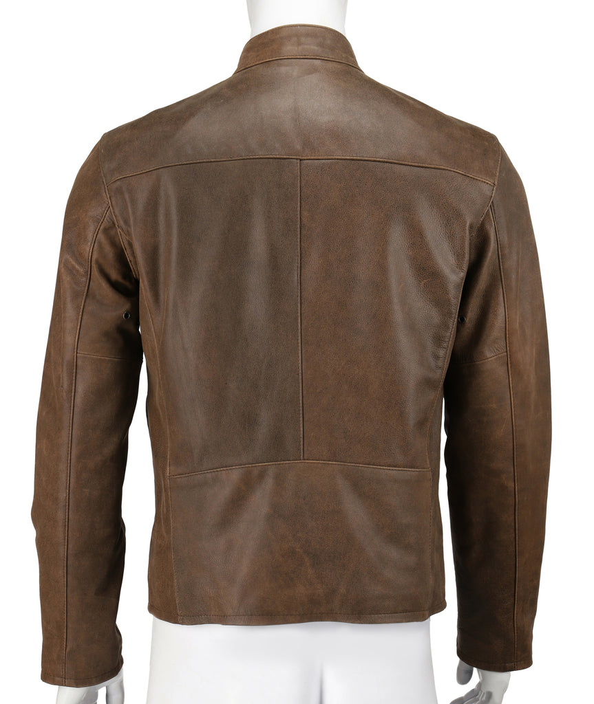 Men FNR Biker Real Leather Jacket Style - 705