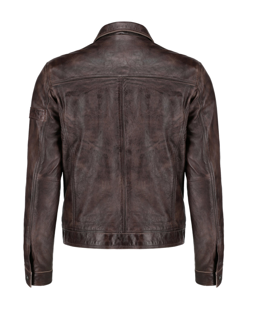 Men Falcon Real Leather Trucker Style - 885