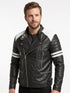 Men Fight Club Biker Real Leather Jacket Style - 72