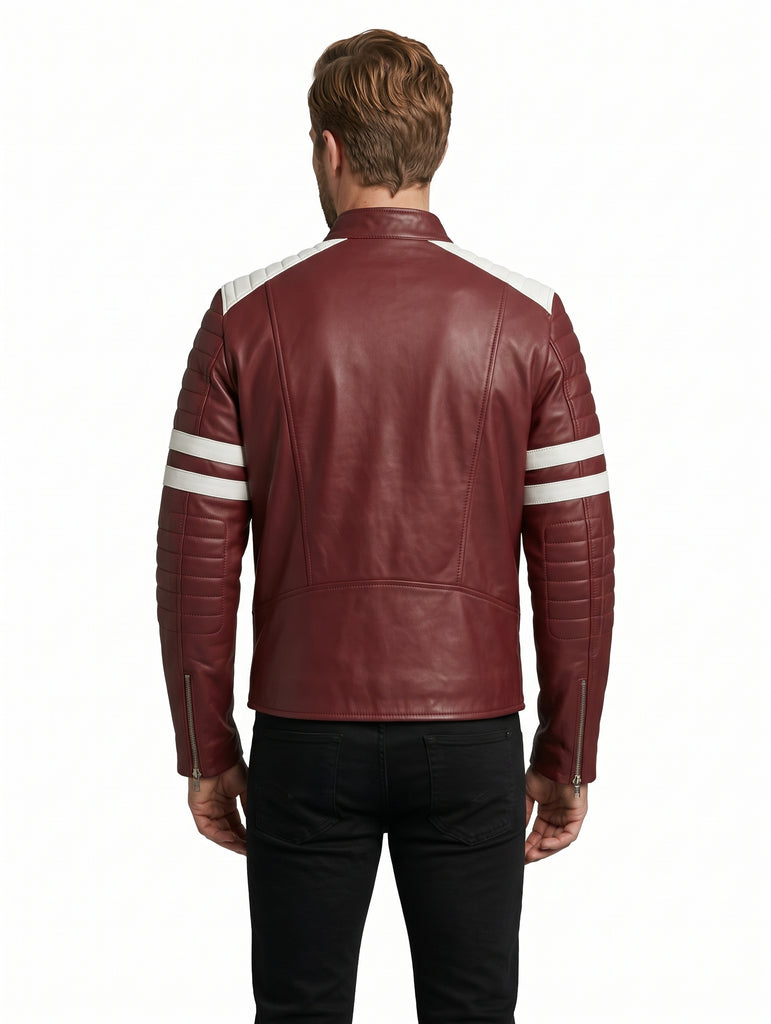 Men Fight Club Ultimate Real Leather Jacket Style - 1211