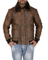 G-1 Navy Flight Brown Distress Bomber Leather Jacket