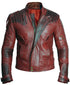 Men Guardians of the Galaxy 2 Star Lord Chris Pratt Real Leather Jacket Style - 416