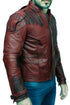 Men Guardians of the Galaxy 2 Star Lord Chris Pratt Real Leather Jacket Style - 416