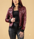 Women Betty Real Leather Hooded Biker Jacket Soft Lambskin Style - 822