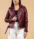 Women Marfan Real Leather Classic Biker Leather Jacket Soft Lambskin Style - 938