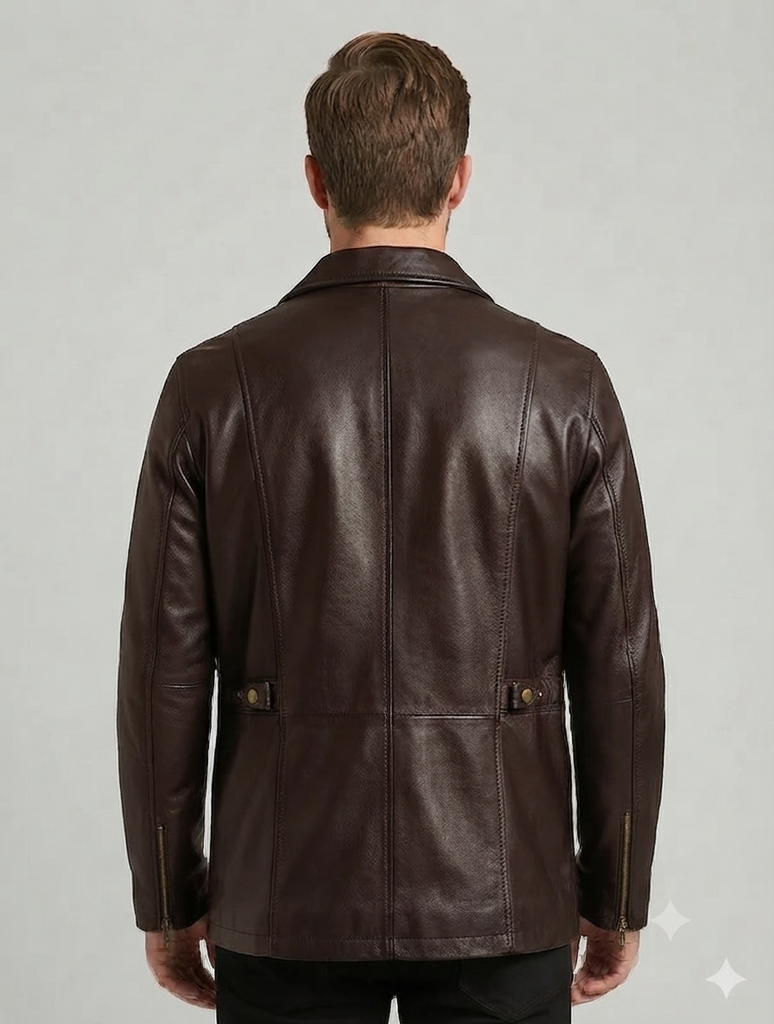 Men M65 Field Leather Jacket Style - 1043