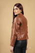 Women MK Real Leather Biker Quilted Jacket Soft Lambskin Style - 503