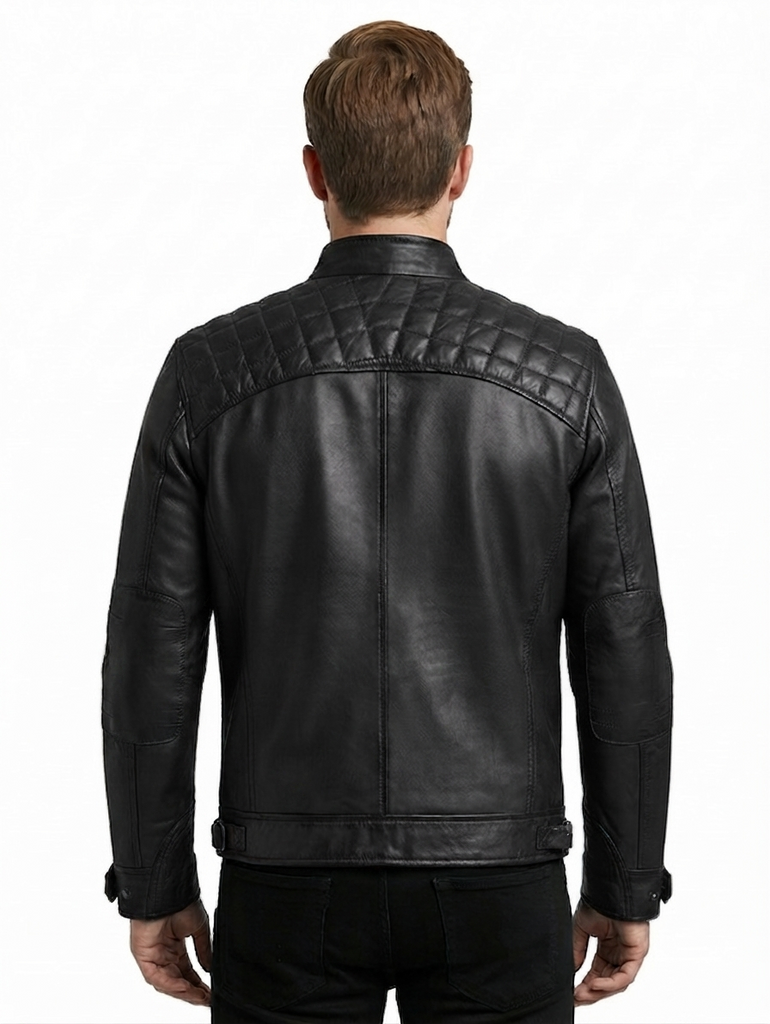 Men ATX Cafe Racer Biker Leather Jacket Style - 329