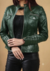 Women MK Real Leather Biker Quilted Jacket Soft Lambskin Style - 503