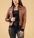 Women Betty Real Leather Hooded Biker Jacket Soft Lambskin Style - 822