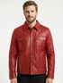 Men TF Real Leather Shirt Style Leather Jacket - 1154 black