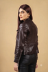 Women MK Real Leather Biker Quilted Jacket Soft Lambskin Style - 503