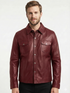 Men TF Real Leather Shirt Style Leather Jacket - 1154 black