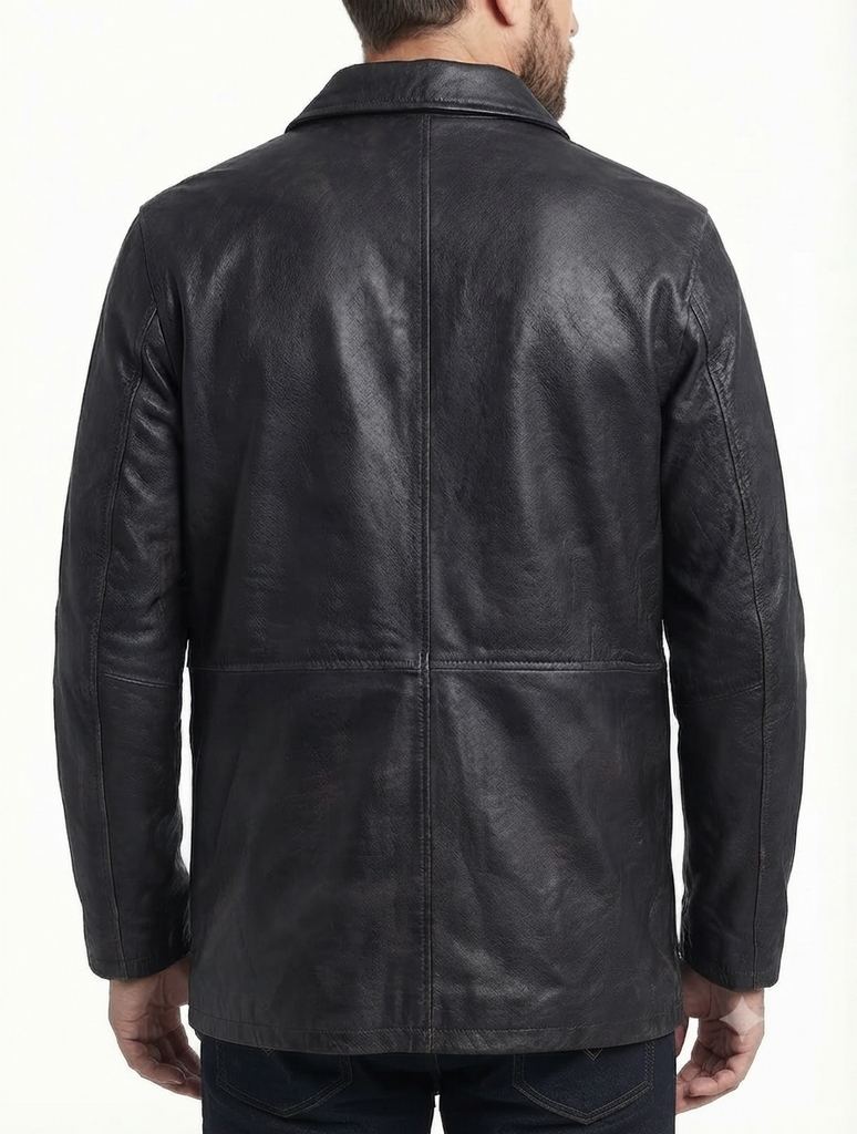 Men Supernatural Distress Leather Jacket Style - 184