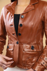 Women Damen Real Leather Blazer Coat Soft Lambskin Style - 617