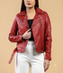 Women Marfan Real Leather Classic Biker Leather Jacket Soft Lambskin Style - 938