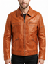 Men LP Biker cafe racer Real Leather Jacket Style - 450
