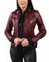 Women Betty Real Leather Hooded Biker Jacket Soft Lambskin Style - 822