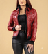 Women Betty Real Leather Hooded Biker Jacket Soft Lambskin Style - 822